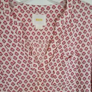 Maeve Anthropologie Top Laiken Henley Ditzy Floral, Boho, bohemian